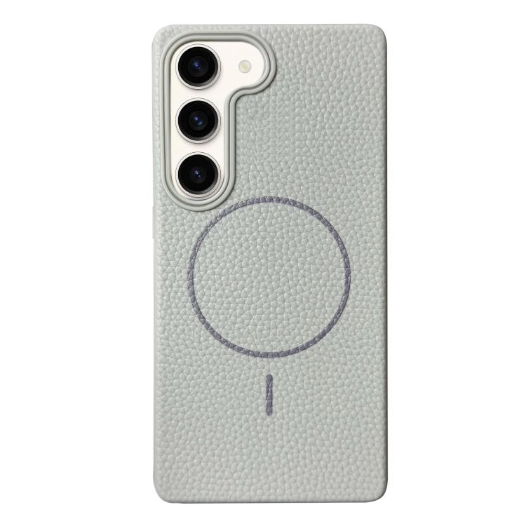 Thin Circle MagSafe Litchi Grain TPU Phone Case, For Samsung Galaxy S23 Ultra 5G, For Samsung Galaxy S23+ 5G, For Samsung Galaxy S23 5G, For Samsung Galaxy S22 Ultra 5G, For Samsung Galaxy S22+ 5G, For Samsung Galaxy S22 5G