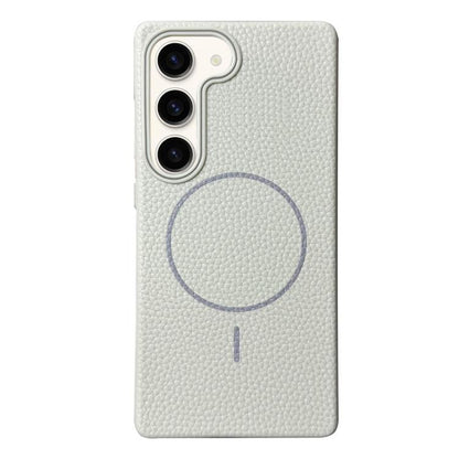 Thin Circle MagSafe Litchi Grain TPU Phone Case, For Samsung Galaxy S23 Ultra 5G, For Samsung Galaxy S23+ 5G, For Samsung Galaxy S23 5G, For Samsung Galaxy S22 Ultra 5G, For Samsung Galaxy S22+ 5G, For Samsung Galaxy S22 5G