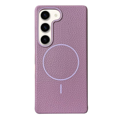 Thin Circle MagSafe Litchi Grain TPU Phone Case, For Samsung Galaxy S23 Ultra 5G, For Samsung Galaxy S23+ 5G, For Samsung Galaxy S23 5G, For Samsung Galaxy S22 Ultra 5G, For Samsung Galaxy S22+ 5G, For Samsung Galaxy S22 5G