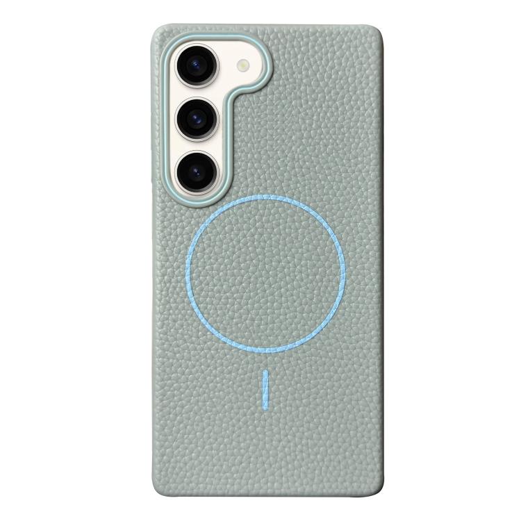Thin Circle MagSafe Litchi Grain TPU Phone Case, For Samsung Galaxy S23 Ultra 5G, For Samsung Galaxy S23+ 5G, For Samsung Galaxy S23 5G, For Samsung Galaxy S22 Ultra 5G, For Samsung Galaxy S22+ 5G, For Samsung Galaxy S22 5G
