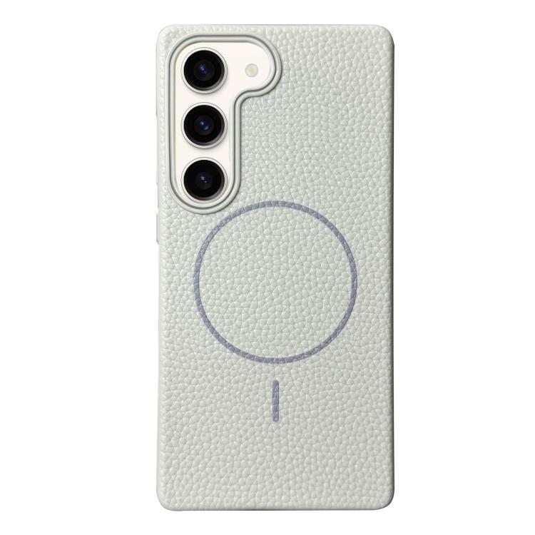Thin Circle MagSafe Litchi Grain TPU Phone Case, For Samsung Galaxy S23 Ultra 5G, For Samsung Galaxy S23+ 5G, For Samsung Galaxy S23 5G, For Samsung Galaxy S22 Ultra 5G, For Samsung Galaxy S22+ 5G, For Samsung Galaxy S22 5G