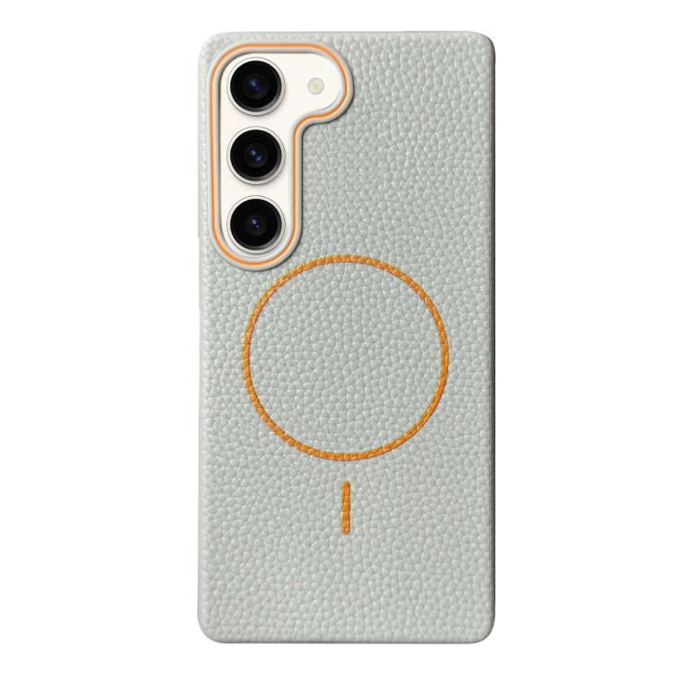 Thin Circle MagSafe Litchi Grain TPU Phone Case, For Samsung Galaxy S23 Ultra 5G, For Samsung Galaxy S23+ 5G, For Samsung Galaxy S23 5G, For Samsung Galaxy S22 Ultra 5G, For Samsung Galaxy S22+ 5G, For Samsung Galaxy S22 5G