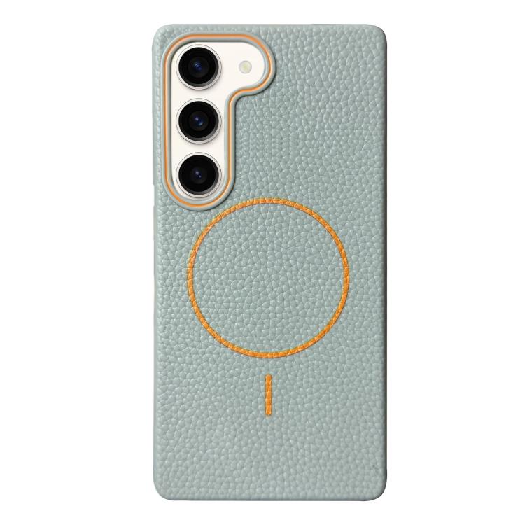 Thin Circle MagSafe Litchi Grain TPU Phone Case, For Samsung Galaxy S23 Ultra 5G, For Samsung Galaxy S23+ 5G, For Samsung Galaxy S23 5G, For Samsung Galaxy S22 Ultra 5G, For Samsung Galaxy S22+ 5G, For Samsung Galaxy S22 5G