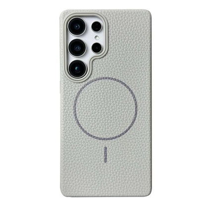 Thin Circle MagSafe Litchi Grain TPU Phone Case, For Samsung Galaxy S23 Ultra 5G, For Samsung Galaxy S23+ 5G, For Samsung Galaxy S23 5G, For Samsung Galaxy S22 Ultra 5G, For Samsung Galaxy S22+ 5G, For Samsung Galaxy S22 5G