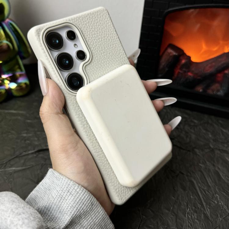 Thin Circle MagSafe Litchi Grain TPU Phone Case, For Samsung Galaxy S23 Ultra 5G, For Samsung Galaxy S23+ 5G, For Samsung Galaxy S23 5G, For Samsung Galaxy S22 Ultra 5G, For Samsung Galaxy S22+ 5G, For Samsung Galaxy S22 5G