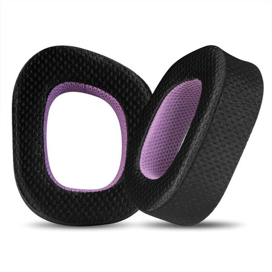 1 Pair Mesh Replacement Earpads For Corsair HS80 Max / HS80 USB Wired / HS80 RGB, Mesh (Black Purple)