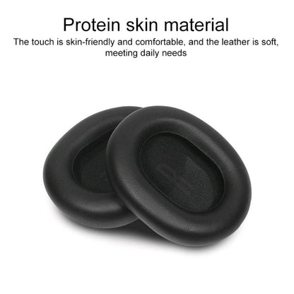 1 Pair Protein Leather Replacement Earpads For Baseus H1i, For Baseus H1i(Black), For Baseus H1i(Apricot)