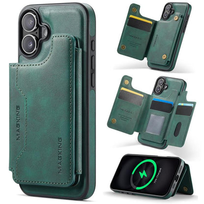 MAGKING K3 Series MagSafe RFID Card Bag Detachable Phone Case, For iPhone 17e / 16e, For iPhone 17, For iPhone 16 Pro Max, For iPhone 16 Pro, For iPhone 16 Plus, For iPhone 16