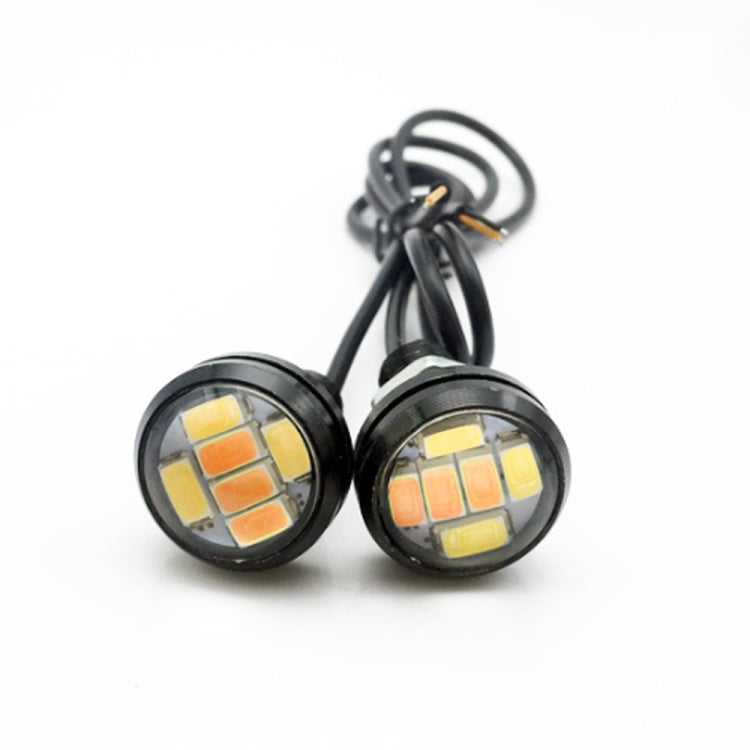 10 PCS 23mm 6 LED SMD-5730 DC9-80V Phare Moto Œil d'Aigle, 6 LED SMD-5730, 6 LED SMD-5730 (Lumière Blanche)