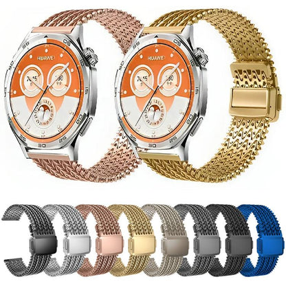 Mesh Magnetic Stainless Steel Watch Band, 22mm
