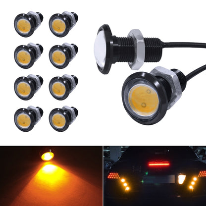 10 PIÈCES Lumière oeil d'aigle pour moto 1.5W DC9-80V 18mm Lentille unique, 18mm Lentille unique (lumière jaune), 18mm Lentille unique (lumière rouge), 18mm Lentille unique (lumière blanche)