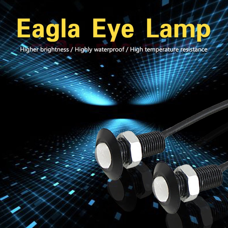 10 PIÈCES Lumière oeil d'aigle pour moto 1.5W DC9-80V 18mm Lentille unique, 18mm Lentille unique (lumière jaune), 18mm Lentille unique (lumière rouge), 18mm Lentille unique (lumière blanche)