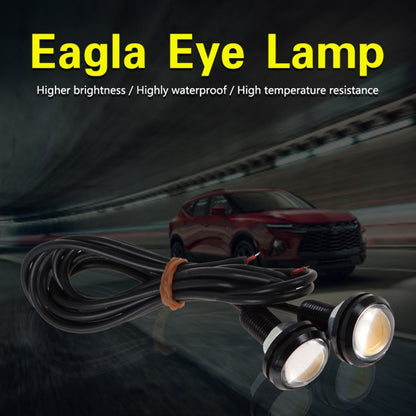 10 PIÈCES 18 mm 1,5 W DC9-80V Phare de moto œil d'aigle double lentille, double lentille 18 mm (lumière jaune), double lentille 18 mm (lumière rouge), double lentille 18 mm (lumière blanche)