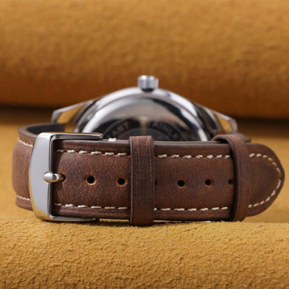xDfind Retro Crazy Horse Texture Leather Watch Band, 24mm for Suunto 9 / 9 Baro / D5 / Core / 7, 14mm, 18mm, 20mm, 22mm