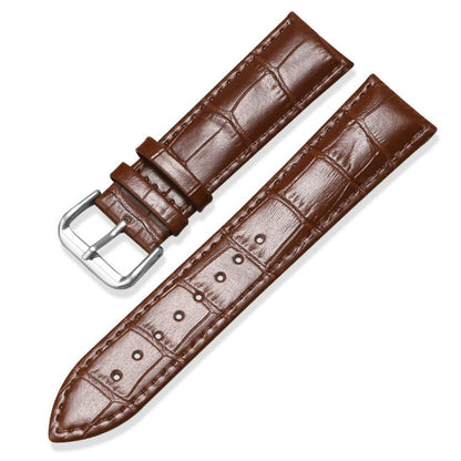 xDfind Bamboo Texture Pin Buckle Leather Watch Band, 24mm for Suunto 9 / 9 Baro / D5 / Core / 7, 12mm, 14mm, 18mm, 20mm, 22mm