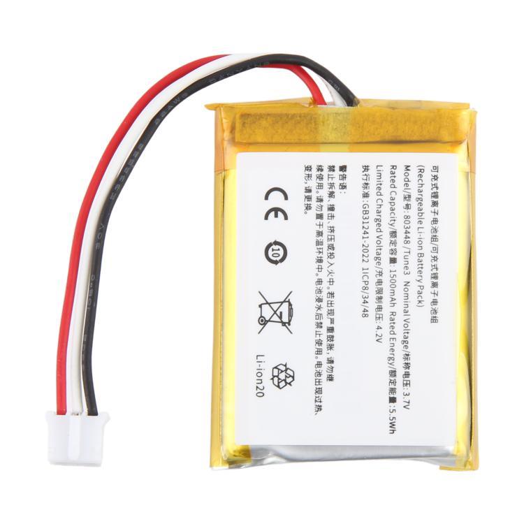 Pour batterie JBL TUNE3 803448 1500mAh, pour JBL TUNE3