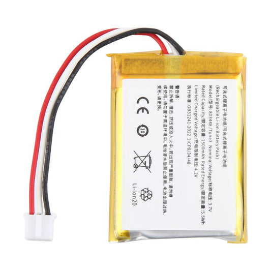 Pour batterie JBL TUNE3 803448 1500mAh, pour JBL TUNE3