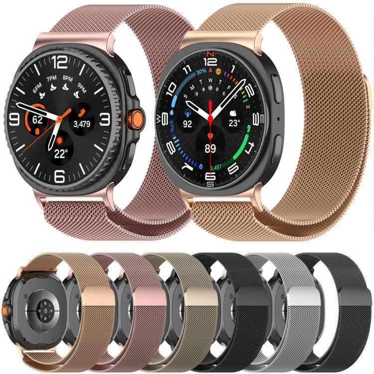 Bracelet de Montre Métal Magnétique Milanais xDfind, Pour Samsung Galaxy Watch 8 / Watch 8 Classic