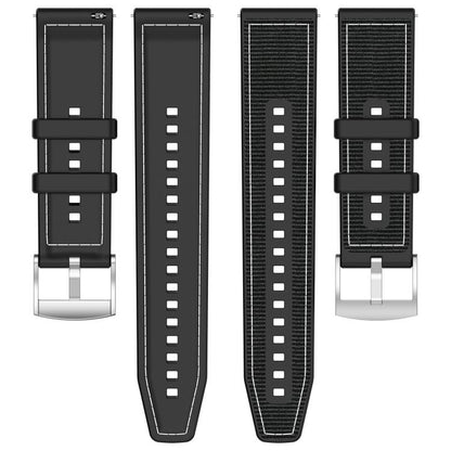 xDfind Hybrid Nylon Braid Silicone Watch Band, 20mm, 22mm