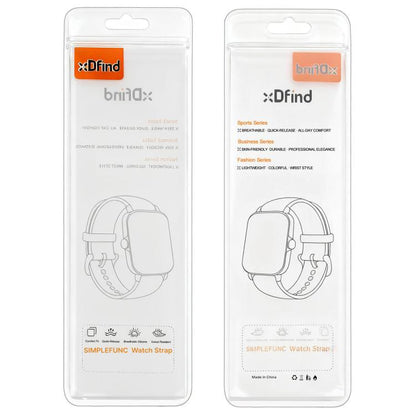 xDfind Hybrid Nylon Braid Silicone Watch Band, 20mm, 22mm