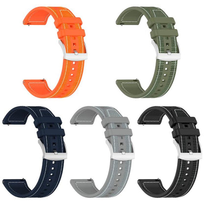 xDfind Hybrid Nylon Braid Silicone Watch Band, 20mm, 22mm