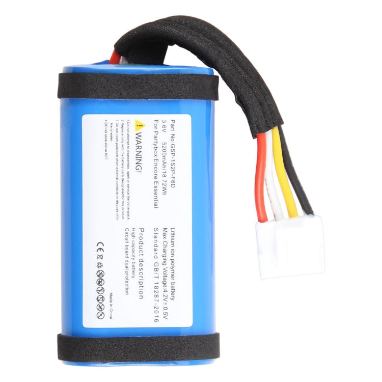 Pour batterie JBL PartyBox Encore Essential GSP-1S2P-F6D 5200 mAh, Pour JBL PartyBox Encore Essential