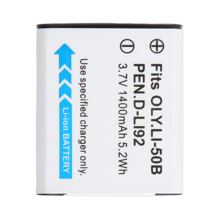 Batterie LI-50B 1400mAh pour OLYMPUS SZ10 / SZ11 / SZ12 / SZ14 / SZ15, pour OLYMPUS SZ12 / SZ14 / SZ15