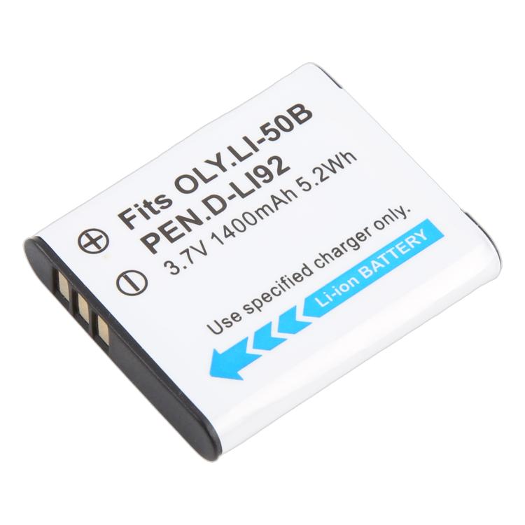 Batterie LI-50B 1400mAh pour OLYMPUS SZ10 / SZ11 / SZ12 / SZ14 / SZ15, pour OLYMPUS SZ12 / SZ14 / SZ15