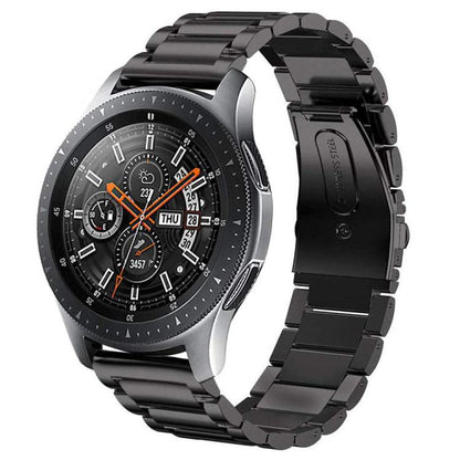 Three Beads Flat Buckle Titanium Alloy Watch Band, 24mm, 16mm