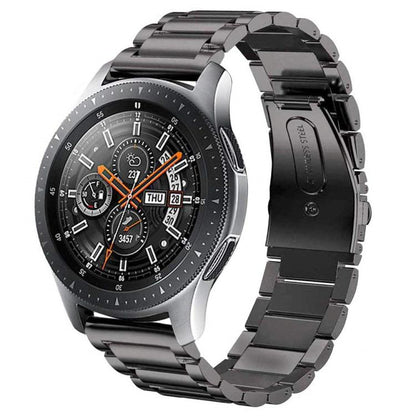 Three Beads Flat Buckle Titanium Alloy Watch Band, 24mm, 16mm