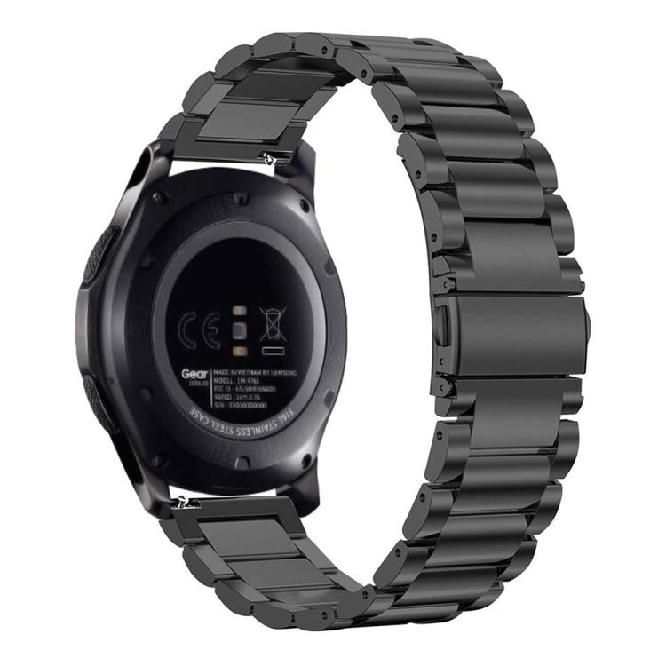 Three Beads Flat Buckle Titanium Alloy Watch Band, 24mm, 16mm