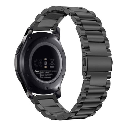 Three Beads Flat Buckle Titanium Alloy Watch Band, 24mm, 16mm