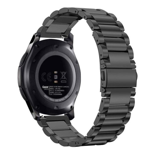 Three Beads Flat Buckle Titanium Alloy Watch Band, 24mm, 16mm