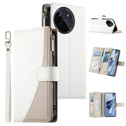 Stitching Multi-card Zipper Wallet Leather Phone Case with Short Strap, For Realme GT 6 / GT Neo6 / GT Neo6 SE, For Realme C67 4G / Realme 12 Lite Global, For Realme 12 Pro / 12 Pro+, For Realme 11 5G / 11x / C67 5G / Narzo 60x, For Realme 11 4G       ...