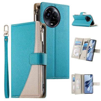 Stitching Multi-card Zipper Wallet Leather Phone Case with Short Strap, For Realme GT 6 / GT Neo6 / GT Neo6 SE, For Realme C67 4G / Realme 12 Lite Global, For Realme 12 Pro / 12 Pro+, For Realme 11 5G / 11x / C67 5G / Narzo 60x, For Realme 11 4G       ...