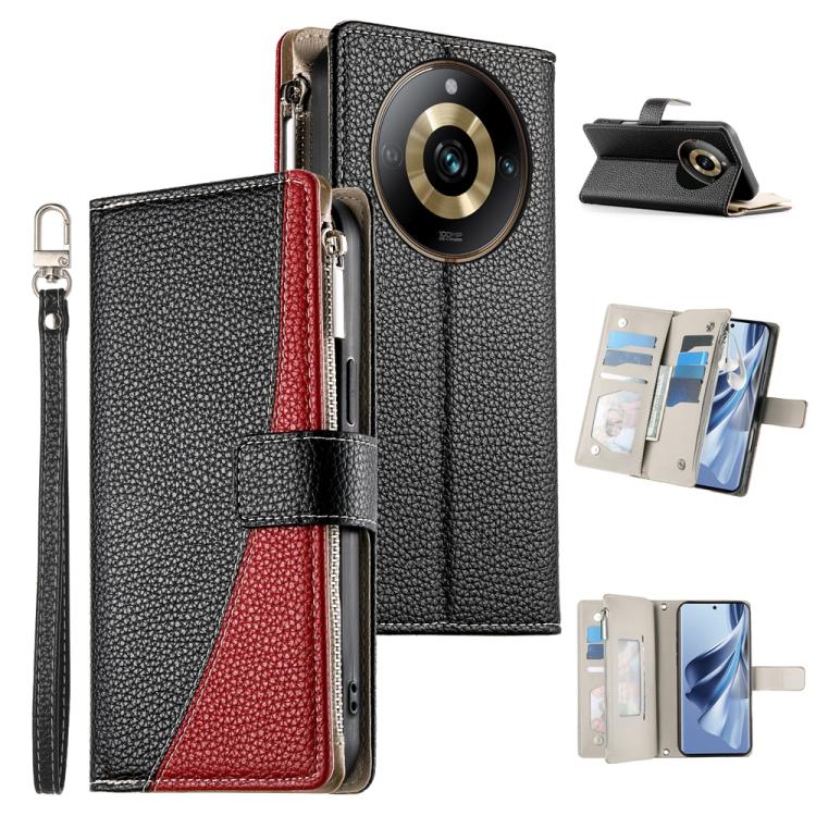 Stitching Multi-card Zipper Wallet Leather Phone Case with Short Strap, For Realme GT 6 / GT Neo6 / GT Neo6 SE, For Realme C67 4G / Realme 12 Lite Global, For Realme 12 Pro / 12 Pro+, For Realme 11 5G / 11x / C67 5G / Narzo 60x, For Realme 11 4G       ...