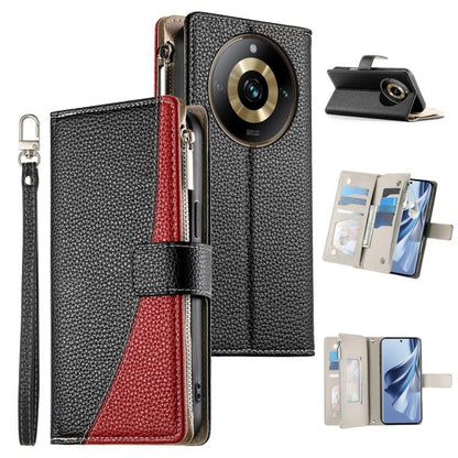Stitching Multi-card Zipper Wallet Leather Phone Case with Short Strap, For Realme GT 6 / GT Neo6 / GT Neo6 SE, For Realme C67 4G / Realme 12 Lite Global, For Realme 12 Pro / 12 Pro+, For Realme 11 5G / 11x / C67 5G / Narzo 60x, For Realme 11 4G       ...