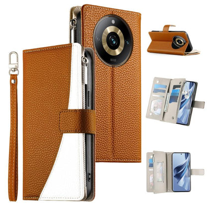 Stitching Multi-card Zipper Wallet Leather Phone Case with Short Strap, For Realme GT 6 / GT Neo6 / GT Neo6 SE, For Realme C67 4G / Realme 12 Lite Global, For Realme 12 Pro / 12 Pro+, For Realme 11 5G / 11x / C67 5G / Narzo 60x, For Realme 11 4G       ...