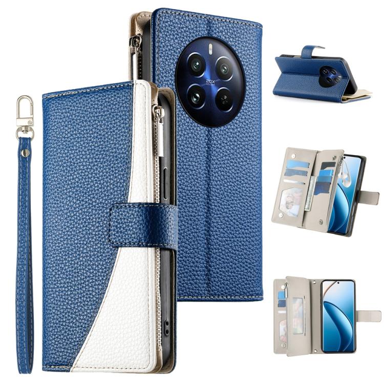 Stitching Multi-card Zipper Wallet Leather Phone Case with Short Strap, For Realme GT 6 / GT Neo6 / GT Neo6 SE, For Realme C67 4G / Realme 12 Lite Global, For Realme 12 Pro / 12 Pro+, For Realme 11 5G / 11x / C67 5G / Narzo 60x, For Realme 11 4G       ...