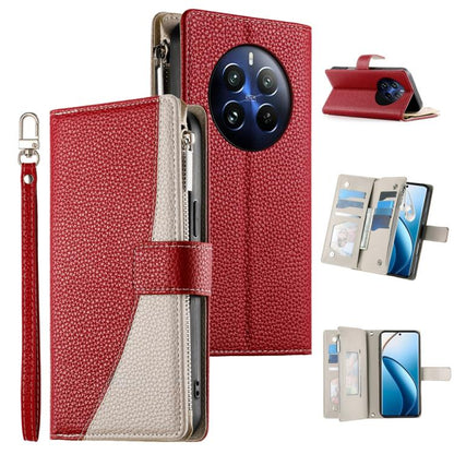 Stitching Multi-card Zipper Wallet Leather Phone Case with Short Strap, For Realme GT 6 / GT Neo6 / GT Neo6 SE, For Realme C67 4G / Realme 12 Lite Global, For Realme 12 Pro / 12 Pro+, For Realme 11 5G / 11x / C67 5G / Narzo 60x, For Realme 11 4G       ...