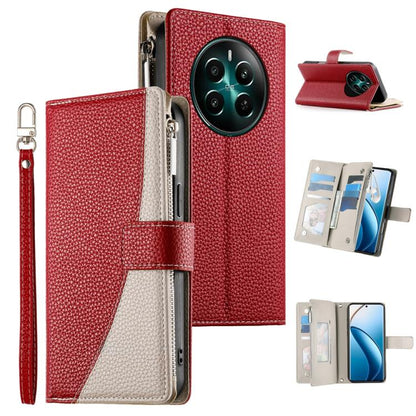 Stitching Multi-card Zipper Wallet Leather Phone Case with Short Strap, For Realme 16T 5G, For Realme C100 4G, For Realme C83 5G / C85 5G / Realme 15x 5G, For Realme 16 5G, For Realme 16 Pro+ 5G, For Realme 16 Pro 5G, For Realme C85 Pro 4G             ...