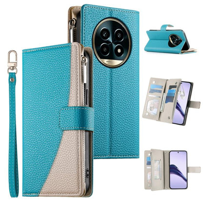 Stitching Multi-card Zipper Wallet Leather Phone Case with Short Strap, For Realme 16T 5G, For Realme C100 4G, For Realme C83 5G / C85 5G / Realme 15x 5G, For Realme 16 5G, For Realme 16 Pro+ 5G, For Realme 16 Pro 5G, For Realme C85 Pro 4G             ...