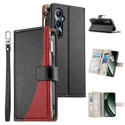 Stitching Multi-card Zipper Wallet Leather Phone Case with Short Strap, For Realme GT 6 / GT Neo6 / GT Neo6 SE, For Realme C67 4G / Realme 12 Lite Global, For Realme 12 Pro / 12 Pro+, For Realme 11 5G / 11x / C67 5G / Narzo 60x, For Realme 11 4G       ...