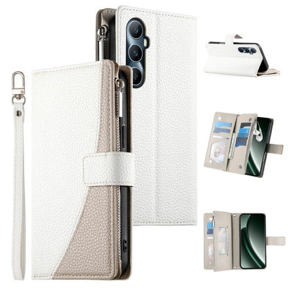Stitching Multi-card Zipper Wallet Leather Phone Case with Short Strap, For Realme GT 6 / GT Neo6 / GT Neo6 SE, For Realme C67 4G / Realme 12 Lite Global, For Realme 12 Pro / 12 Pro+, For Realme 11 5G / 11x / C67 5G / Narzo 60x, For Realme 11 4G       ...