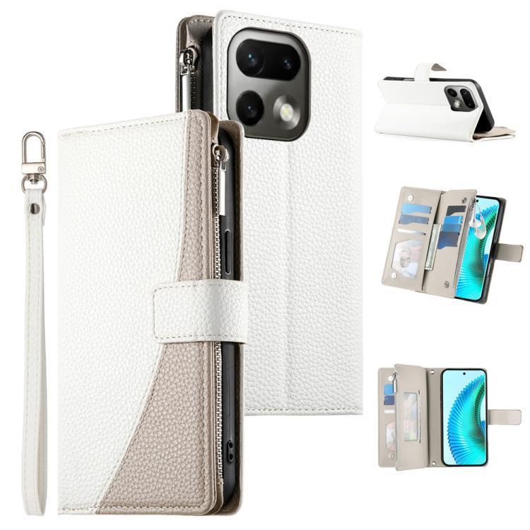Stitching Multi-card Zipper Wallet Leather Phone Case with Short Strap, For Realme 16T 5G, For Realme C100 4G, For Realme C83 5G / C85 5G / Realme 15x 5G, For Realme 16 5G, For Realme 16 Pro+ 5G, For Realme 16 Pro 5G, For Realme C85 Pro 4G             ...
