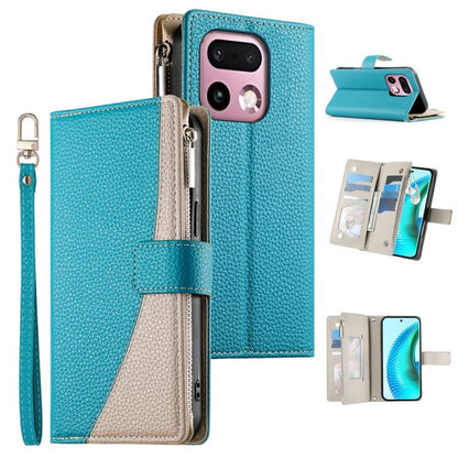 Stitching Multi-card Zipper Wallet Leather Phone Case with Short Strap, For Realme 16T 5G, For Realme C100 4G, For Realme C83 5G / C85 5G / Realme 15x 5G, For Realme 16 5G, For Realme 16 Pro+ 5G, For Realme 16 Pro 5G, For Realme C85 Pro 4G             ...