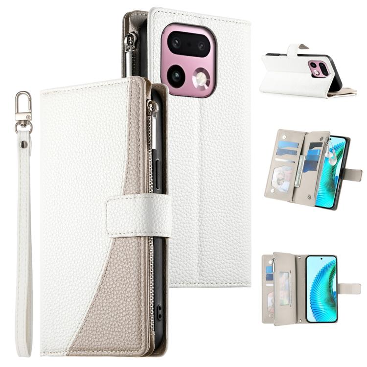 Stitching Multi-card Zipper Wallet Leather Phone Case with Short Strap, For Realme 16T 5G, For Realme C100 4G, For Realme C83 5G / C85 5G / Realme 15x 5G, For Realme 16 5G, For Realme 16 Pro+ 5G, For Realme 16 Pro 5G, For Realme C85 Pro 4G             ...