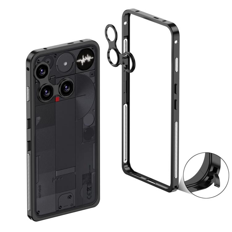 Metal Frame Heat Dissipation Phone Case with Camera Guard Ring, For Nothing Phone 4a Pro, For Nothing Phone 4a, For Nothing Phone 3, For Nothing Phone 3a, For Nothing Phone 3a Pro