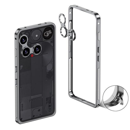 Metal Frame Heat Dissipation Phone Case with Camera Guard Ring, For Nothing Phone 4a Pro, For Nothing Phone 4a, For Nothing Phone 3, For Nothing Phone 3a, For Nothing Phone 3a Pro