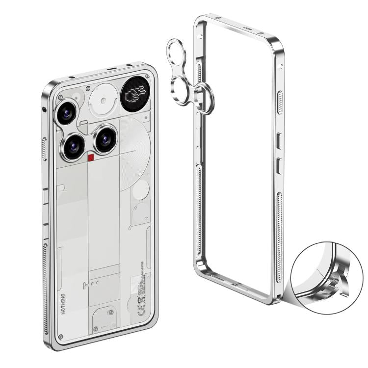 Metal Frame Heat Dissipation Phone Case with Camera Guard Ring, For Nothing Phone 4a Pro, For Nothing Phone 4a, For Nothing Phone 3, For Nothing Phone 3a, For Nothing Phone 3a Pro